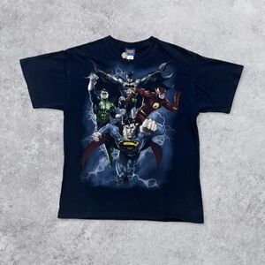 DC Comics Vintage Superman and Batman Graphic AOP Shirt